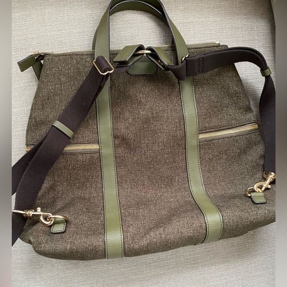 henri bendel Olive Green Jetsetter Backpack NWOT - Picture 3 of 9